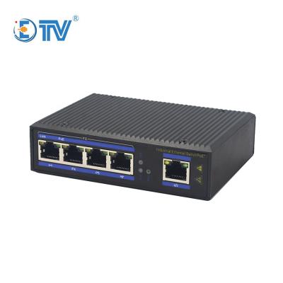 China Industrial POE ETV Switch 5 Port Ethernet Switch Support POE for sale