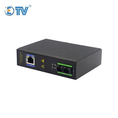 China ETV 10/100/1000M Industrial Media Converter IP40 Fiber Media Converter Gigabit ETV-ZXD11G for sale