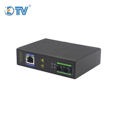 China Industrial Grade 100M Media Converter Fiber Optic ETV Media Converter Fiber To Lan Converter ETV-ZXR11F for sale