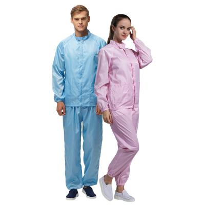 China All Kinds Of Clean Workshop Customizable Cleanroom Work Safety Uniform Workwear Laboratory Esd Antistatic Coat for sale