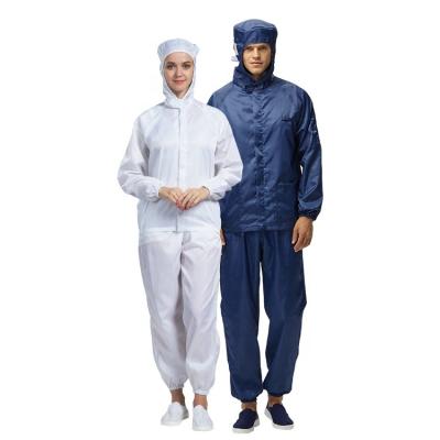 China All Kinds Of Esd Clean Unisex Dustproof Uniform Coat Safety Work Shop Clothing Anti-static Cleanroom Suit for sale