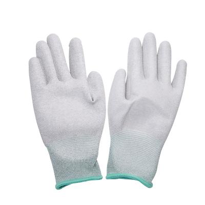 China Lightweight Antistatic Nylon PU Coated Palm Esd Gloves for sale