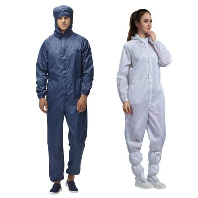 China All Kinds Of Cleanroom Wholesale Dust Proof Hooded Uniform Safety Suit Antistatic Esd Workshop Coverall for sale