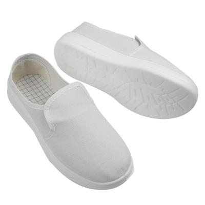 China PU Sole Cleanroom Esd Anti Static White Canvas Shoes Anti Static Shoes Anti Static for sale