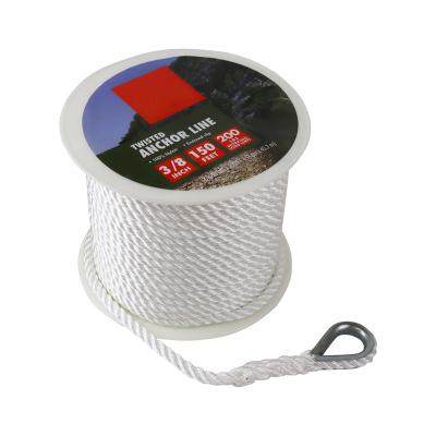 China 10mm150ft Twisted Multifilament Boat Rope High Quality 100% Nylon Boat Rope for sale