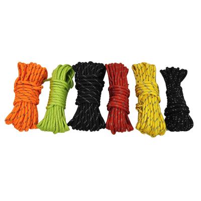 China Type outdoor colorful line with reflective awning tent rope for tent accessories outdoor sports camping for sale