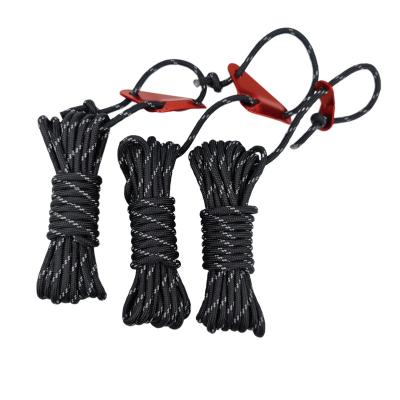 China Outdoor sports rope type outdoor camping line with reflective awning tent rope for tent accessories for sale