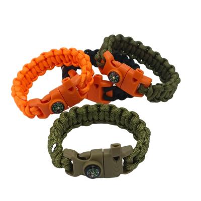 China Outdoor Camping Increasing Emergency Paracord Bracelet Survival Gear Outdoor Traveling Kit For Increasing Traveling Camping for sale