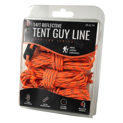 China Outdoor Camping Hiking Tent Guyline Travel Paracord 3mm with Buckle PET Rope Parachute Cord for Camping, Hiking and Survival for sale