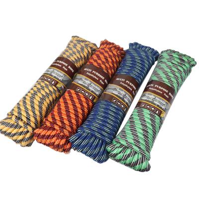 China Household / Transport Hot Sale PP 1/2inch 50ft Multi Color Diamond Braid Rope for sale