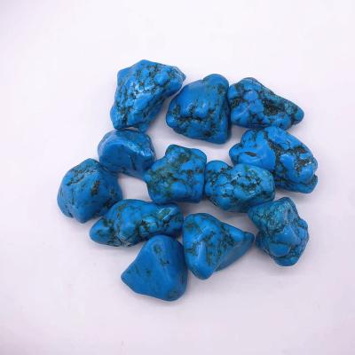 China Europe hot sale healing gemstone chakra energy crystal turquoise tumbled stone for home decoration for sale