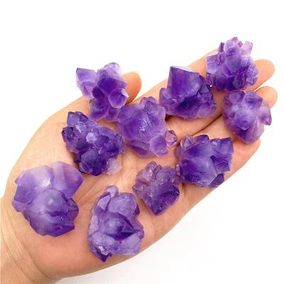 China Europe Crystal Crafts Healing Amethyst Flower Group Natural Rough Specimen for Home Decoration for sale