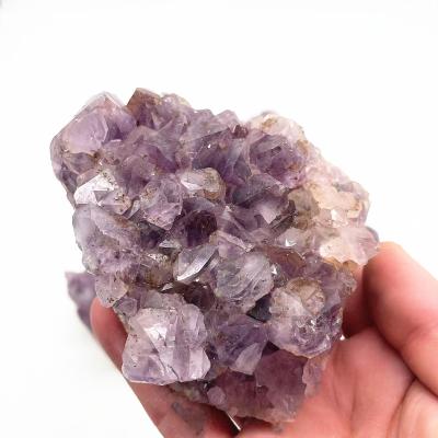 China Natural Raw Purple Amethyst Quartz Crystal Cluster Druzy Geode Healing Stones Specimen From China for sale