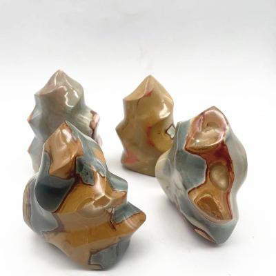 China Europe Natural High Quality Agate Ocean Jasper Stone Crystal Flame For Feng Stone Shui for sale