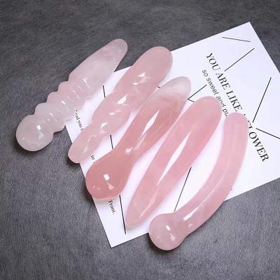 China Wholesale Natural Crystal Stones Yoni Magic Wands Dildo Europe Rose Quartz Vaginal Massage Muscles Healing For Women Gift for sale