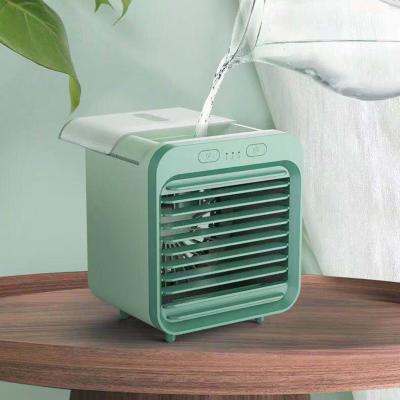 China Foldable Rechargeable Desktop USB Fan Portable 3 in 1 Mini Fan Air Cool Portable Fan Humidifier for sale