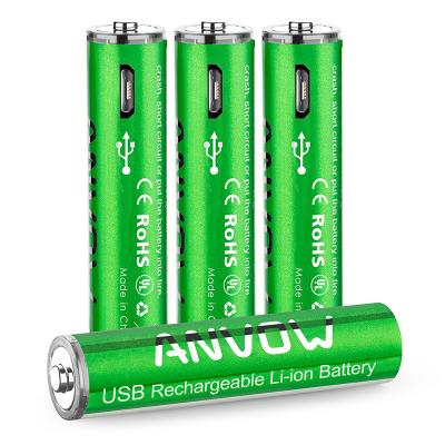 China High Cost-effective Good Quality Economic Micro USB AAA Lithium Li-ion Rechargeable Battery With Usb Charging for sale