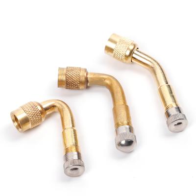 China Brass+Plastic VE36 /90/135 Degree Brass+Plastic Degree Bicycle Motorcycle USA Inflator Extension Tube Tire Valve for sale