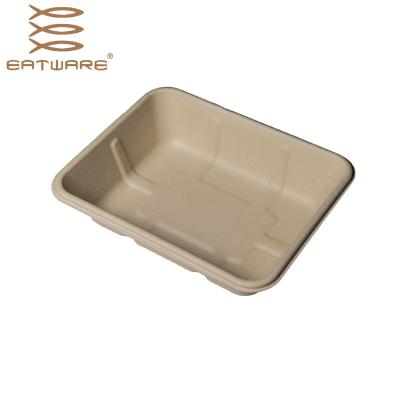 China New Best Selling Home.Restaurant.Bar.Hotel.Wedding Eco Disposable Food Paper Bowl 1350ml 2019 Compartments Rectangle for sale