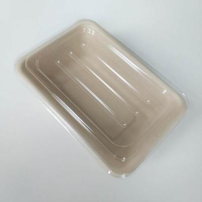 China C31-0070-B Disposable EATware 700ml Take Out Box PET Lid for sale