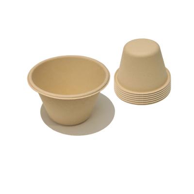 China Disposable Natural Bamboo Fibers 17oz Sturdy Eco Friendly Compostable Round Disposable Bowls With Lid for sale