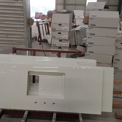 China Without Faucet Artificial Quartz Stone Sinks for sale