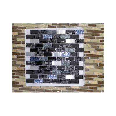 China Wholesale High Quality Natural Stone Aluminum Stone Glass Mixed Mosaic Tiles Modern Factory Mosaic Tiles China Building Materials for sale