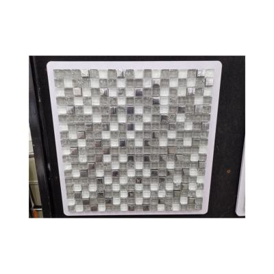 China Modern Hot Home Building Materials Stone Metal Glass Mosaic New Products Glass Mixed Mosaic Tiles for sale