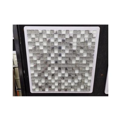 China 2021 new low price mosaic glass brick modern building stone metal and glass mixed mosaic tiles for sale