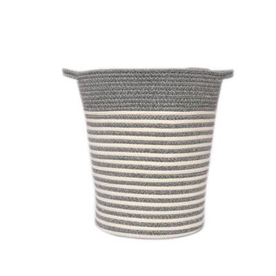 China Viable Wholesale Cheap Price Cotton Rope Dog Round Toy Basket Decorative Laundry Storage Weaving Basket for sale