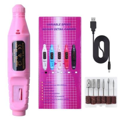 China Nail Tools Professional Electric Nail Drill Manicure Pedicure Machine Tool Nail Drill Pen for sale