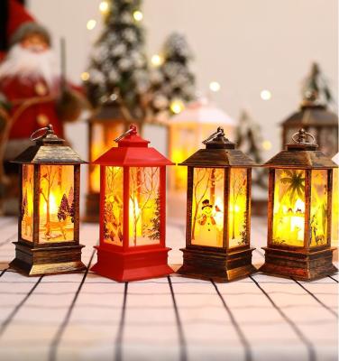 China New Design Vintage Led Lantern Lights Holiday Navidad Ornament Christmas Decoration Supplies Products Home Decor Christmas Decoration for sale