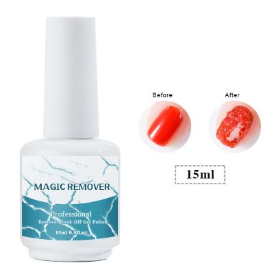 China Easy Apply Hot Sale 15ml Magic Nail Polish Soak Off Remover 8ml UV Gel Polish Remover For Manicure High Quality for sale