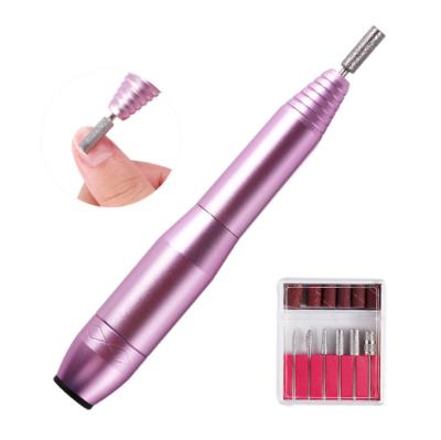 China Light Mini Electric Nail Drill Bit Machine Set Portable Equipments Low Noise Manicure Beauty Tools Wholesale for sale