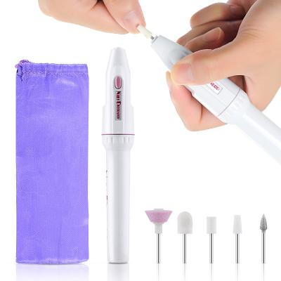 China Mini Nail Polish Carbide Drill Machine Light Portable Pen Shape Professional Nail Drill Bit Set Pedicure E-File Pedicure Nail Drill Bits for sale