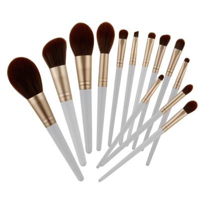 China 13Pcs Silky Soft Makeup Brushes Tool Kit Cosmetic Powder Eyeshadow Foundation Blush Blending Beauty Make Up Brush for sale