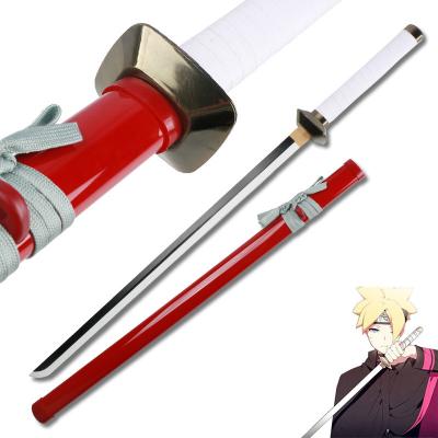 China Wholesale Handmade Wooden Wooden Toy Sword Toy Sword Anime Sword Japanese Cosplay BORUTO Blade Blade for sale