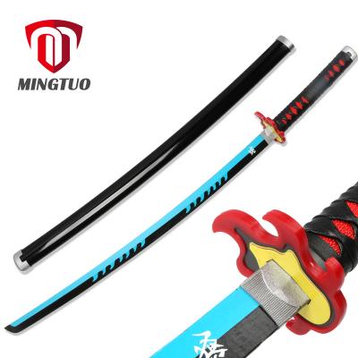 China Anime Props Promotion Katana Real Anime Sword Samurai Demon Slayer Fire God Tanjiro Cosplay Swords for sale