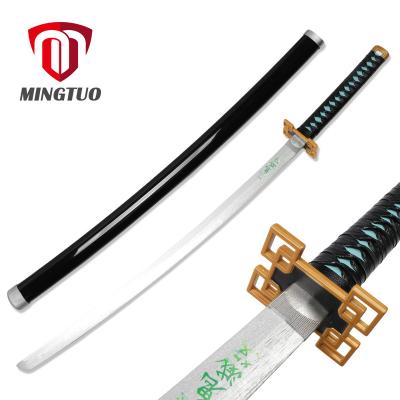 China Anime Props Best Price Anime Demon Slayer Tokitou Muichirou Swords Bamboo Wooden Anime Samurai Katana for sale