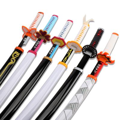 China Anime Props Wholesale Custom 80cm Cosplay Anime Tanjiro Kyoujurou Katana Demon Slayer Sword for sale