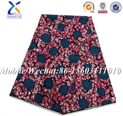 China Factory Price Shrink-Resistant High Quality African Wax Prints Fabric 46/47