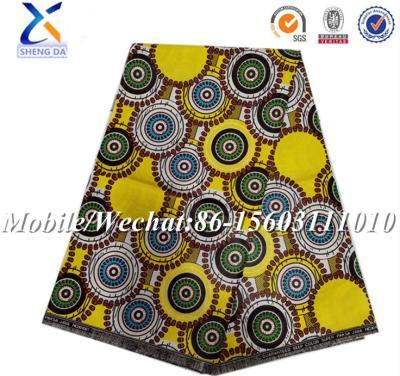 China Wholesale Shrink-Resistant African Print Fabric Real Wax 40*40 96*96 for sale