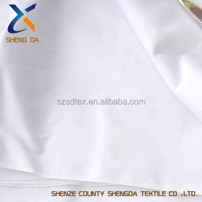 China CVC5/50 Single Plain White Percale Fabric For Hotel Bed Sheet for sale