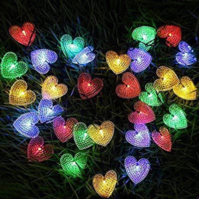 China 2020 2020 New Year Filament Bulbs Led Outdoor Love Heart String Light Waterproof Happy Christmas Party Valentine Outdoor Light Gifts for sale