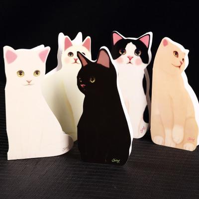 China Cute Animal Cat Thank You Card Paper Envelope Wrapping Birthday Valentine Paper Wedding Favors Gifts Invitation Card for sale