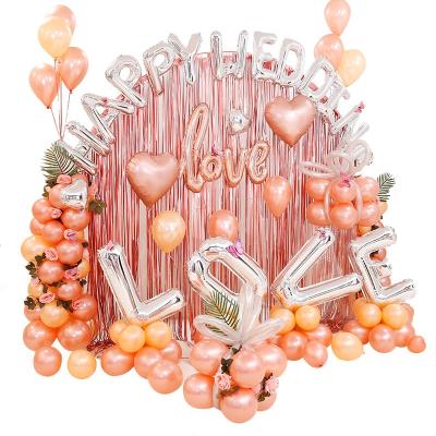 China Pink Balloons Garland Arch Diy Wholesale Bridal Shower Balloon Arch Kit Foil Curtain Birthday Baby Shower Party Supplies Latex Kit for sale