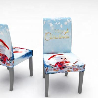 China 2019 Hot Selling Merry Christmas Amazon Christmas Snowman Back Chair Covers Christmas Dinner Table Party Christmas Table Decorations for sale