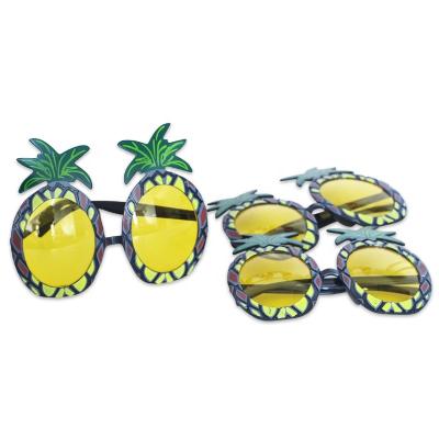 China Party Decoration Pineapple Shape Glass Tropical Sunglasses Dress Up Costume Show Photography Props Decorations Hawaiian Party for sale