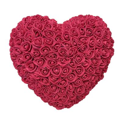 China Wedding Factory Wholesale Artificial Flower Birthday Gift PE Foam Rose Flower Heart Valentine's Day Birthday Gift for sale