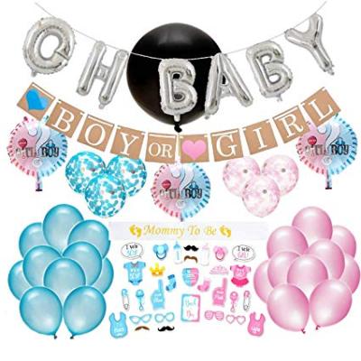 China 2019 Baby Shower Decoration Disposable Gender Reveal Balloon Gender Reveal Party Supplies Sets for sale